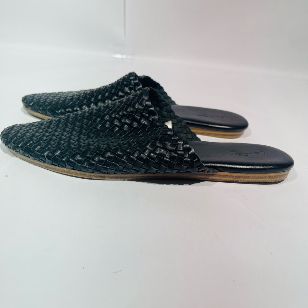 Elegant Black Woven Sandals